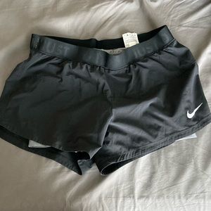 Nike 2 in 1 Black Grey Short